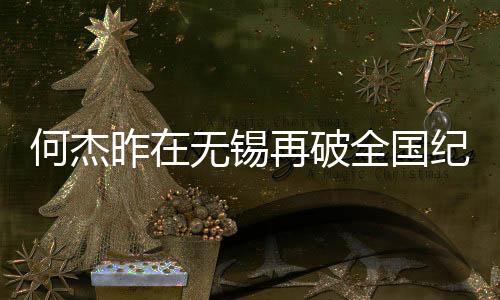 何杰昨在無錫再破全國紀(jì)錄 中國馬拉松跑進(jìn)206時(shí)代