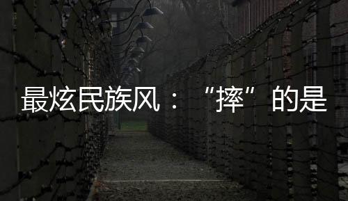 最炫民族風：“摔”的是力量與技巧，“跤”的是朋友